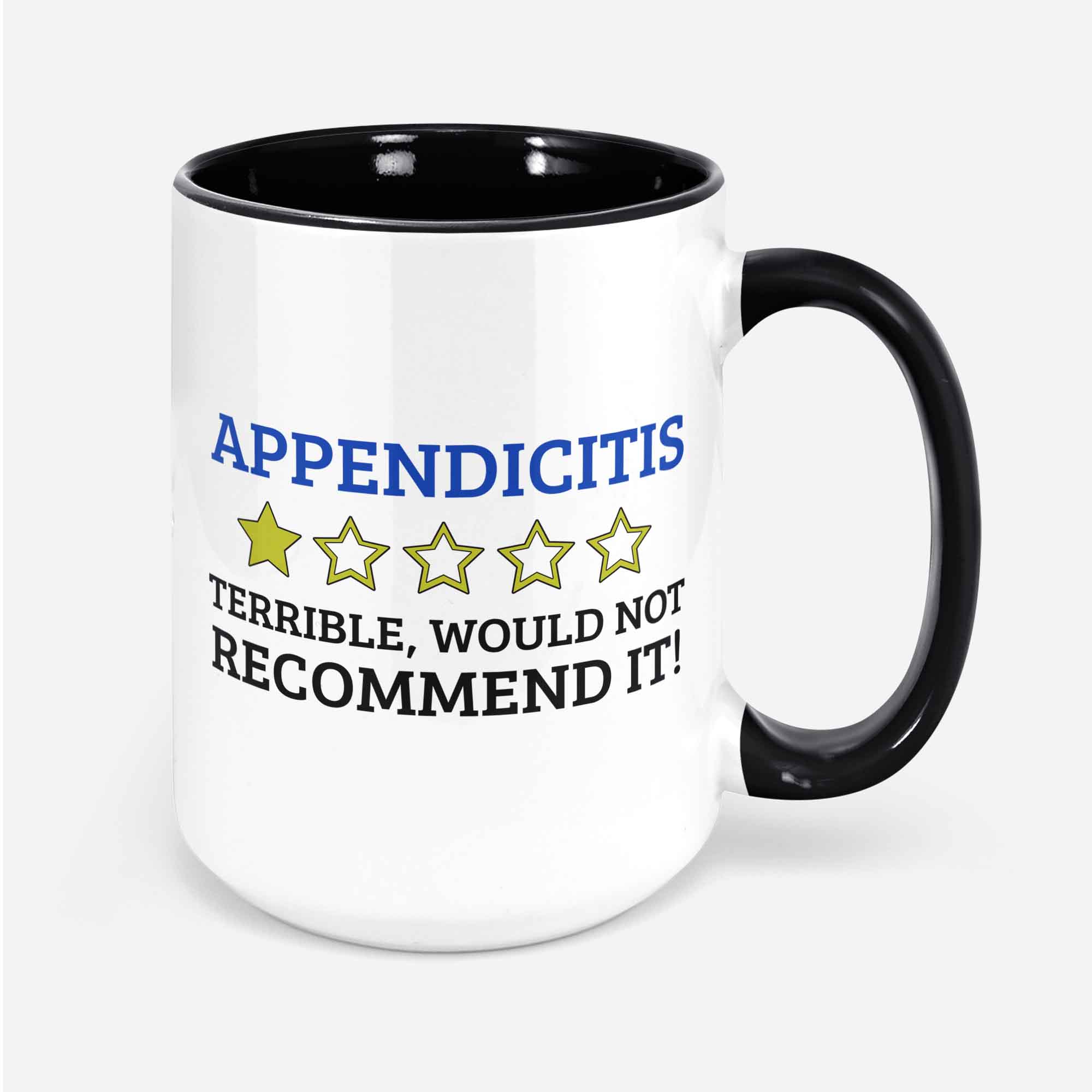 Funny Appendicitis Mug 11oz 330ml Swollen Appendix Mugs Gift Ideas Appendectomy Gift Ideas