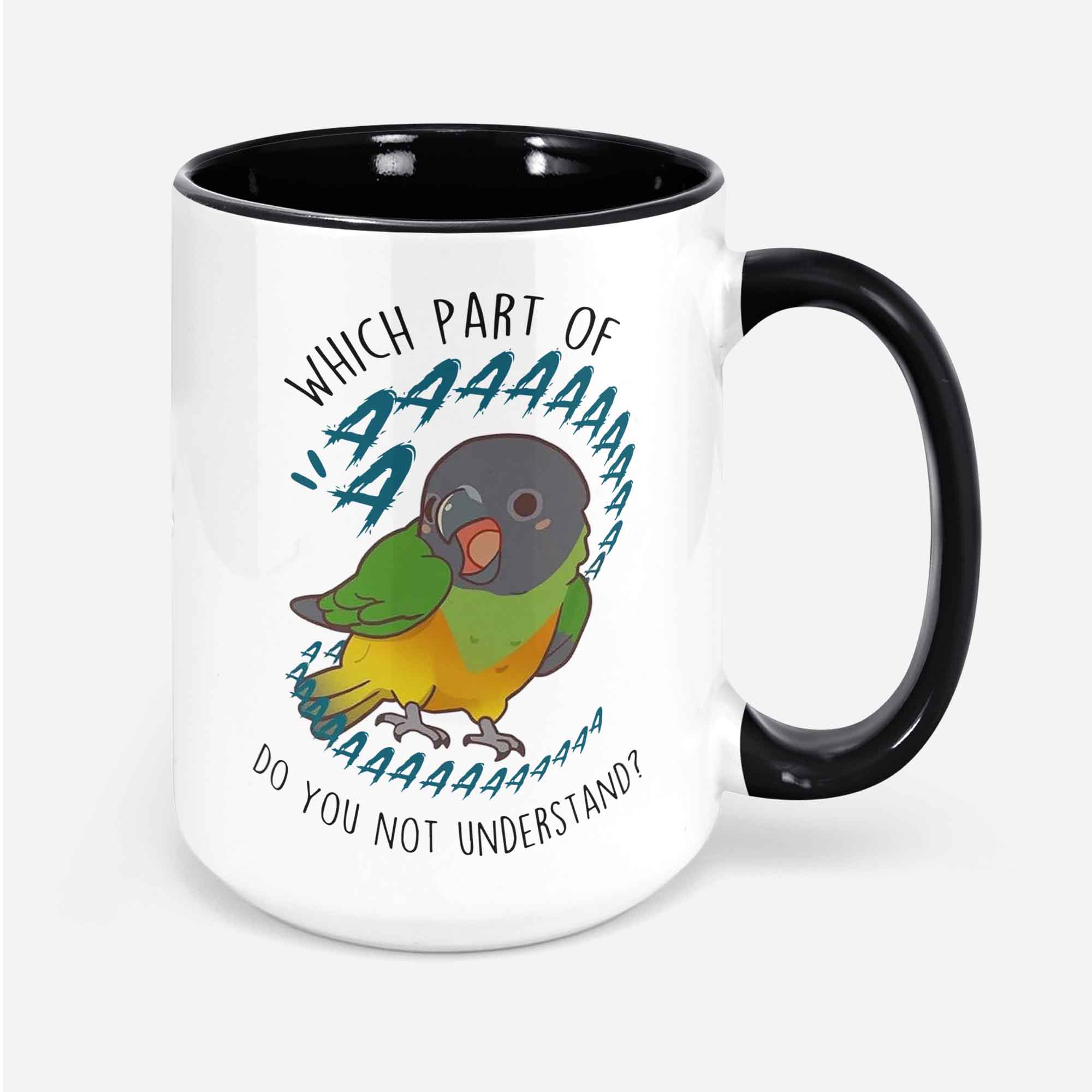 Senegal Parrot Coffee Mug Cute Pet Parrot Gift Bird Lover Funny Cup Gift Senegal