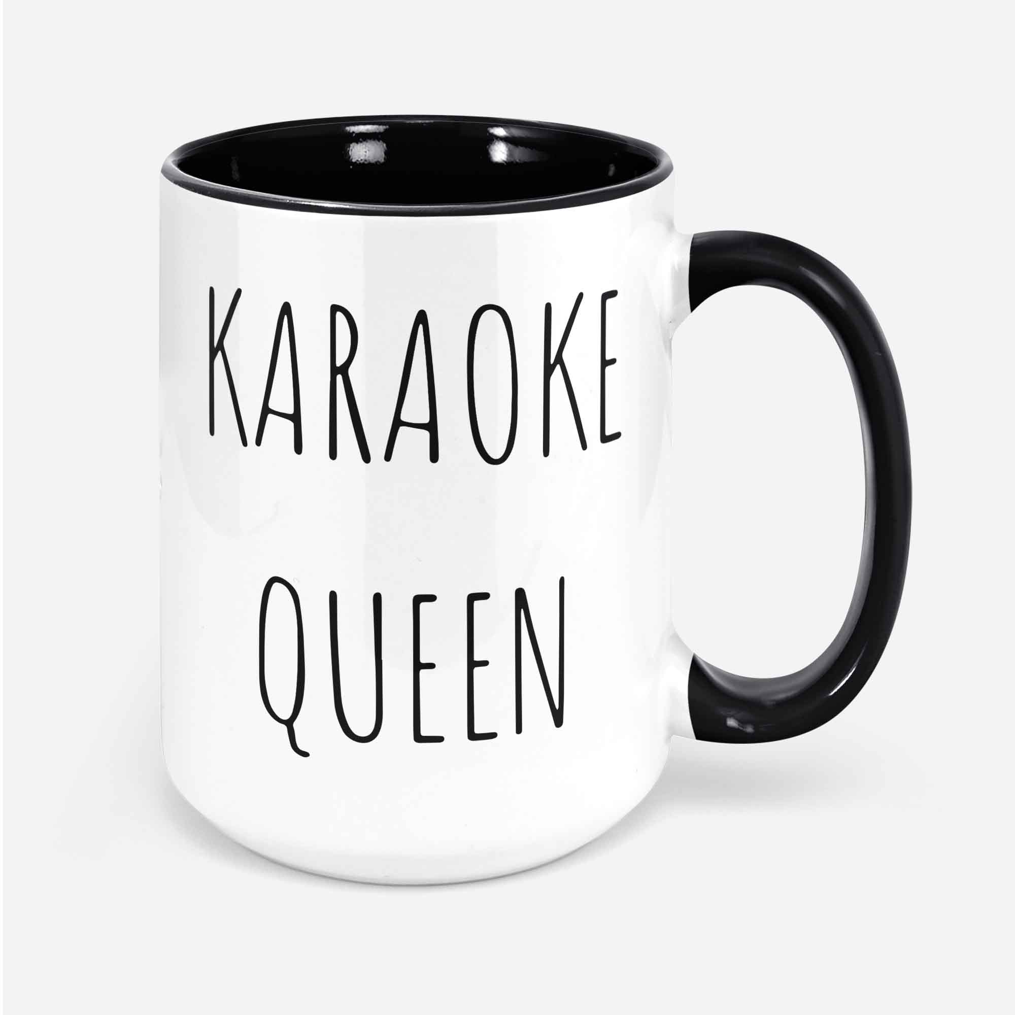 Karaoke Queen Mug Gift For Female Singer Karaoke Gift Karaoke Queen Coffee Cup