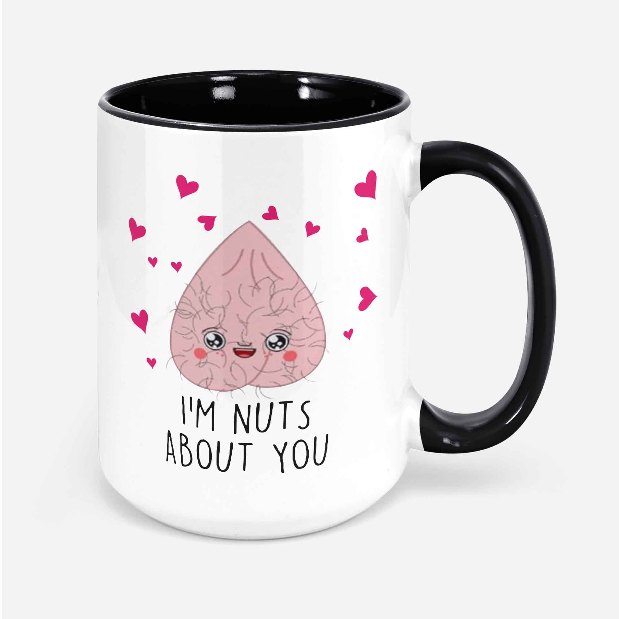 I'm Nuts About You Anniversary Coffee Cup For Men Funny Mug For Boyfriend Wife