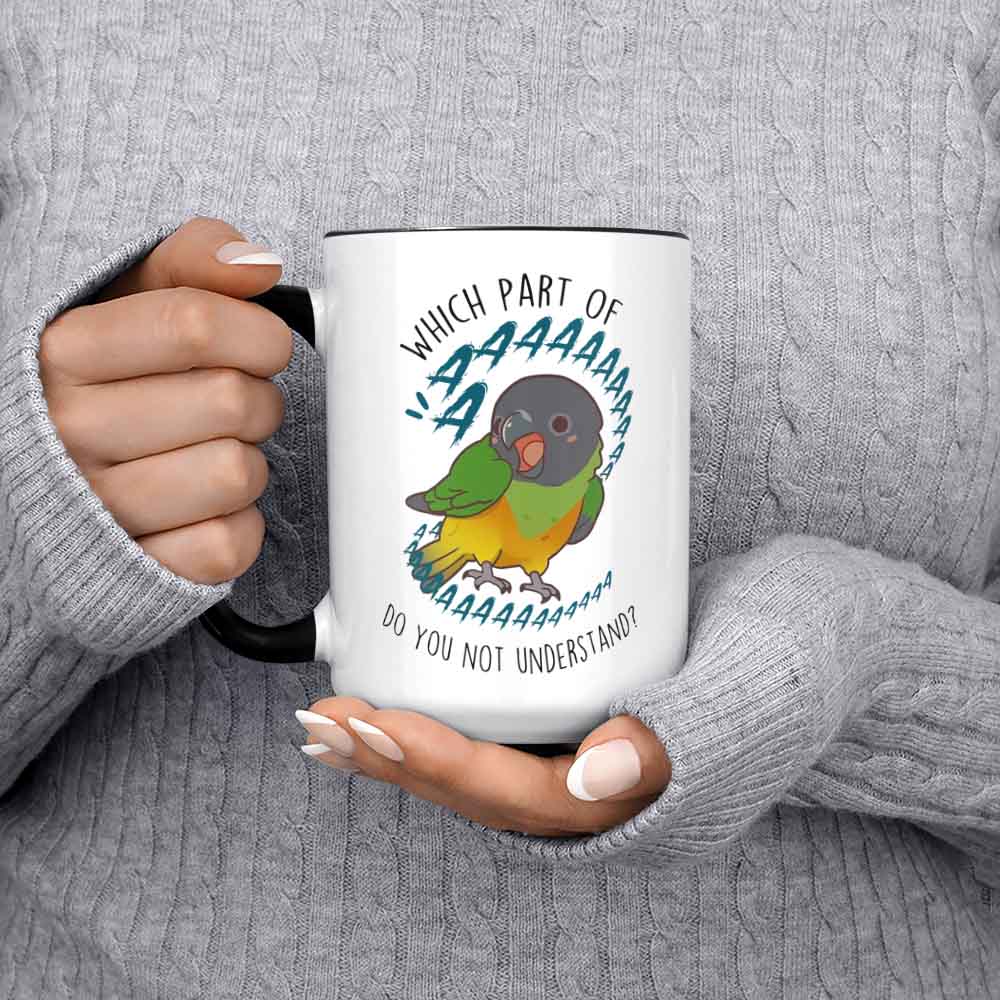 Senegal Parrot Coffee Mug Cute Pet Parrot Gift Bird Lover Funny Cup Gift Senegal