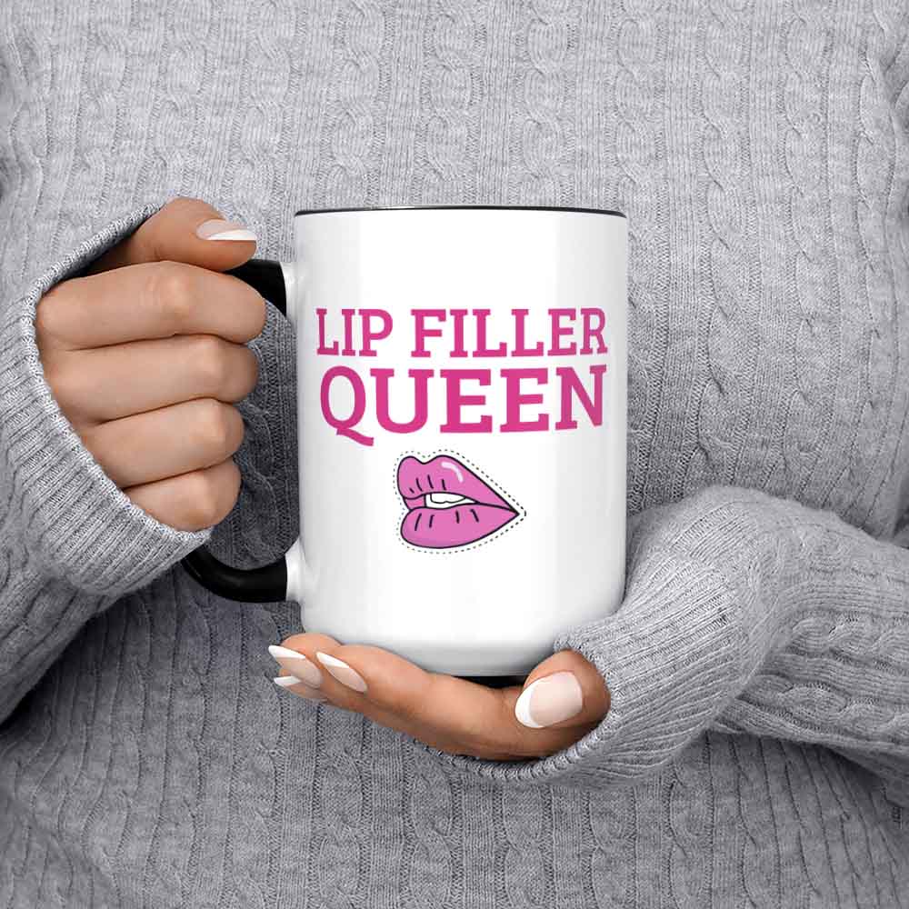 Lip Filler Queen Mug Lip Filler Gift Idea Cosmetic Surgery Mugs Plump Lips Present Lip Enhancement Gift Ideas