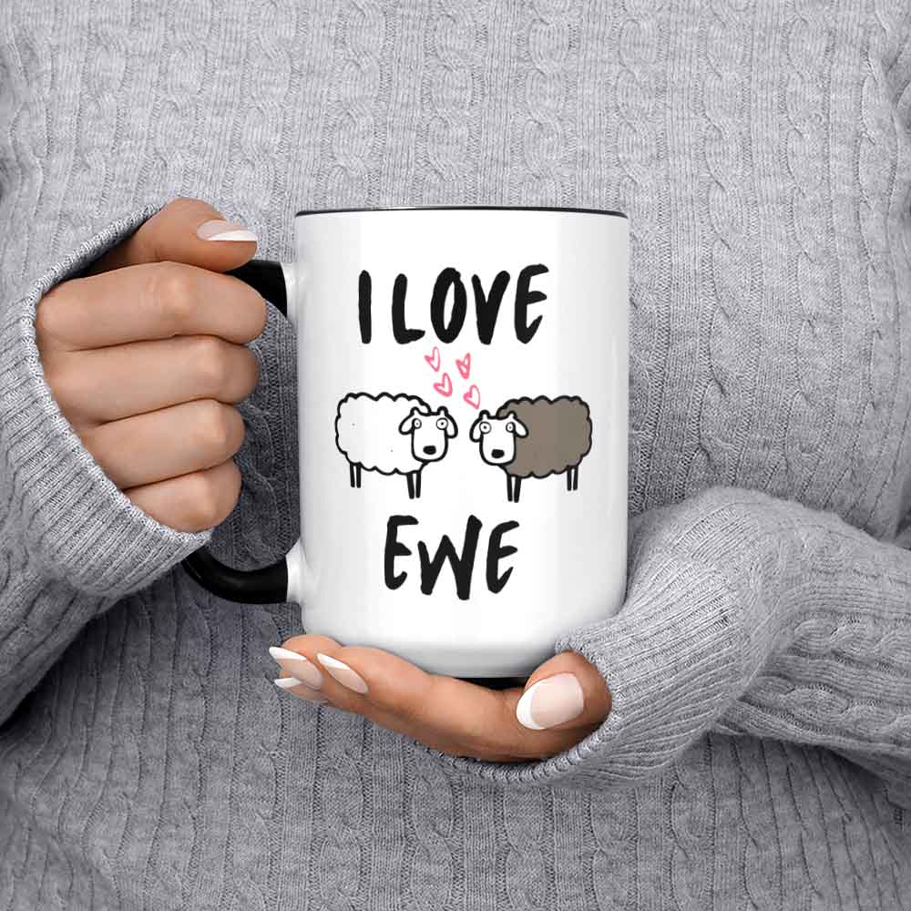 I Love Ewe Mug Gift For Her Him Sheep Lovers Gift Couples Gift Smallholding Gift