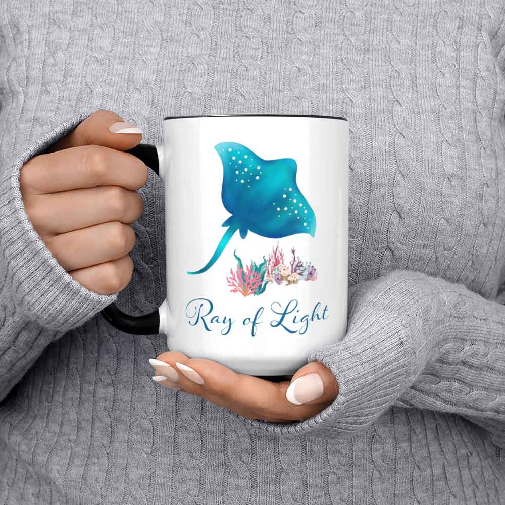 Stingray Coffee Mug Stingray Gift Stingray Mug Ray Of Light Oceanlife Ocean