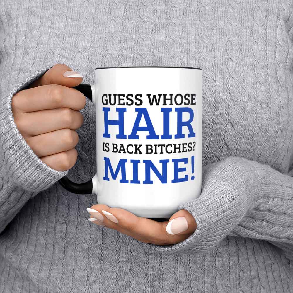 Funny Hair Transplant Mug 11oz 330ml No Longer Bald Gift Ideas New Hair Line Mugs