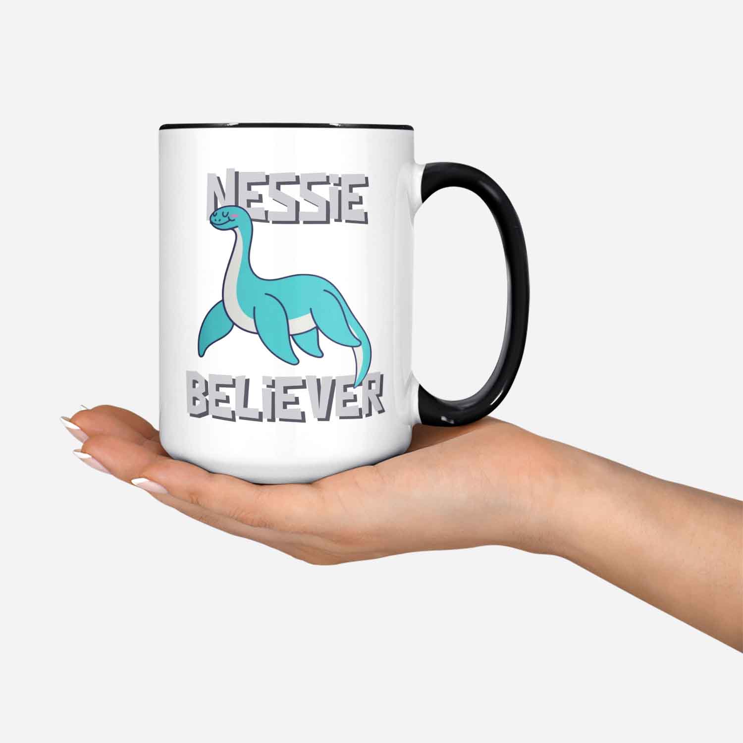 Nessie Beliver Funny Loch Ness Monster Mug 11oz 330ml