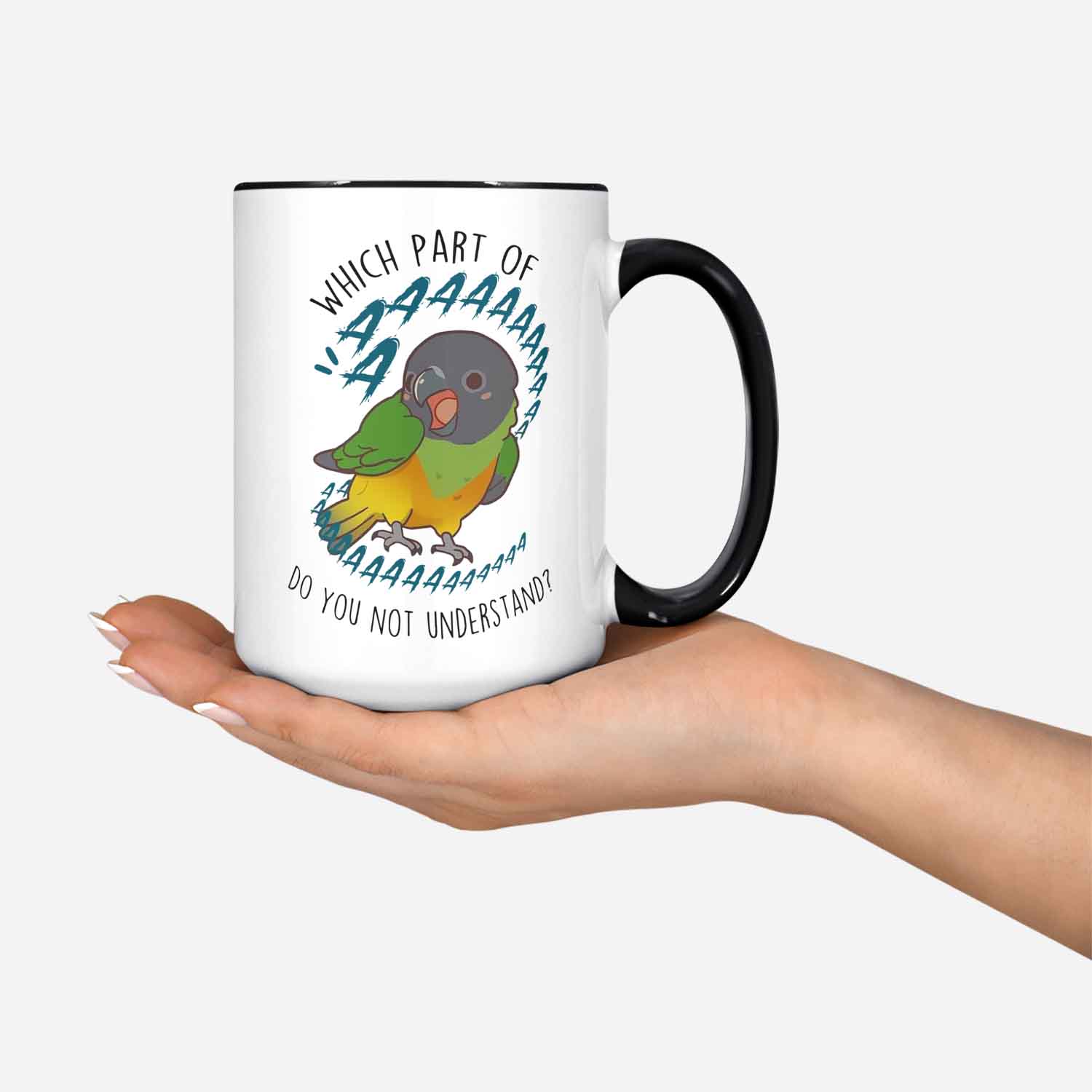 Senegal Parrot Coffee Mug Cute Pet Parrot Gift Bird Lover Funny Cup Gift Senegal