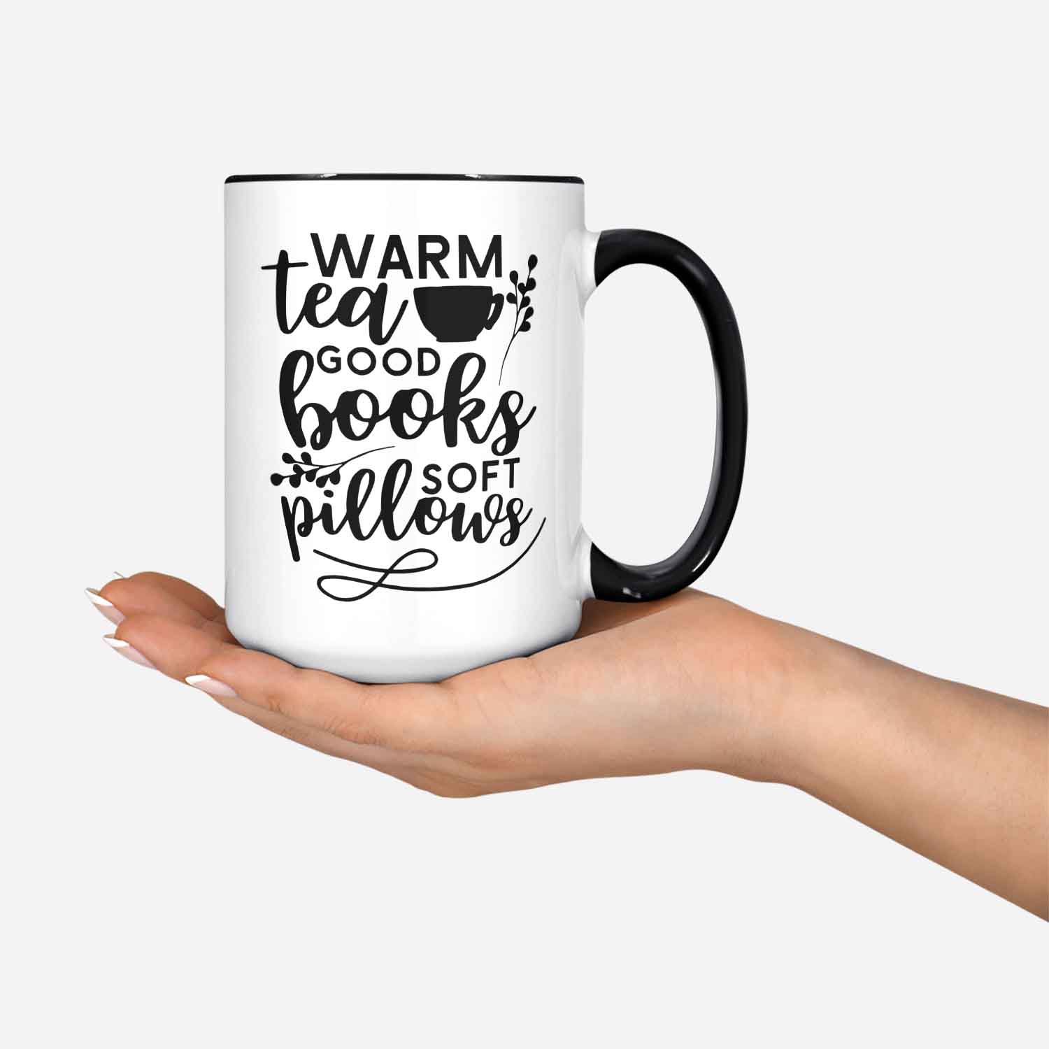 Warm Tea Good Books Soft Pillows Tea Mug Winter Mug Father's Day Gift