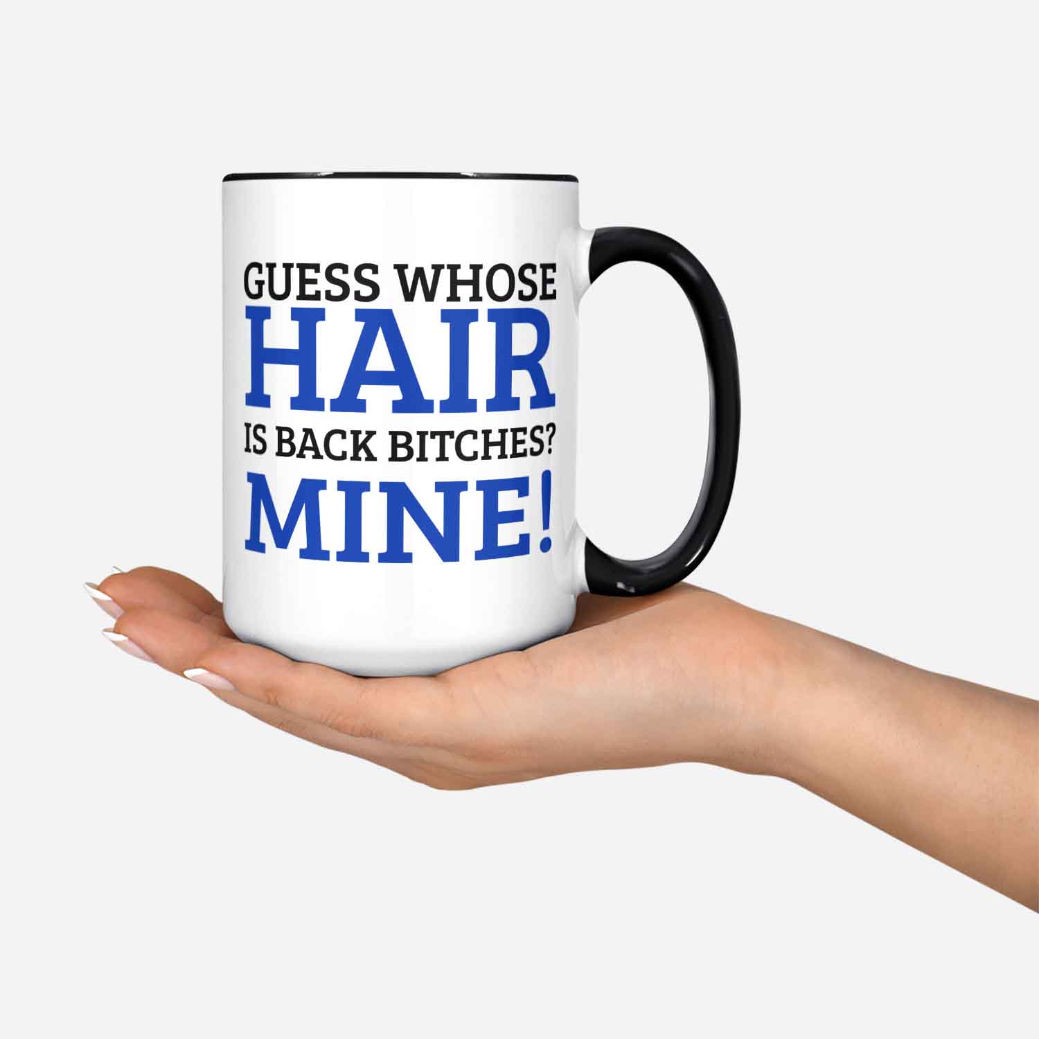 Funny Hair Transplant Mug 11oz 330ml No Longer Bald Gift Ideas New Hair Line Mugs