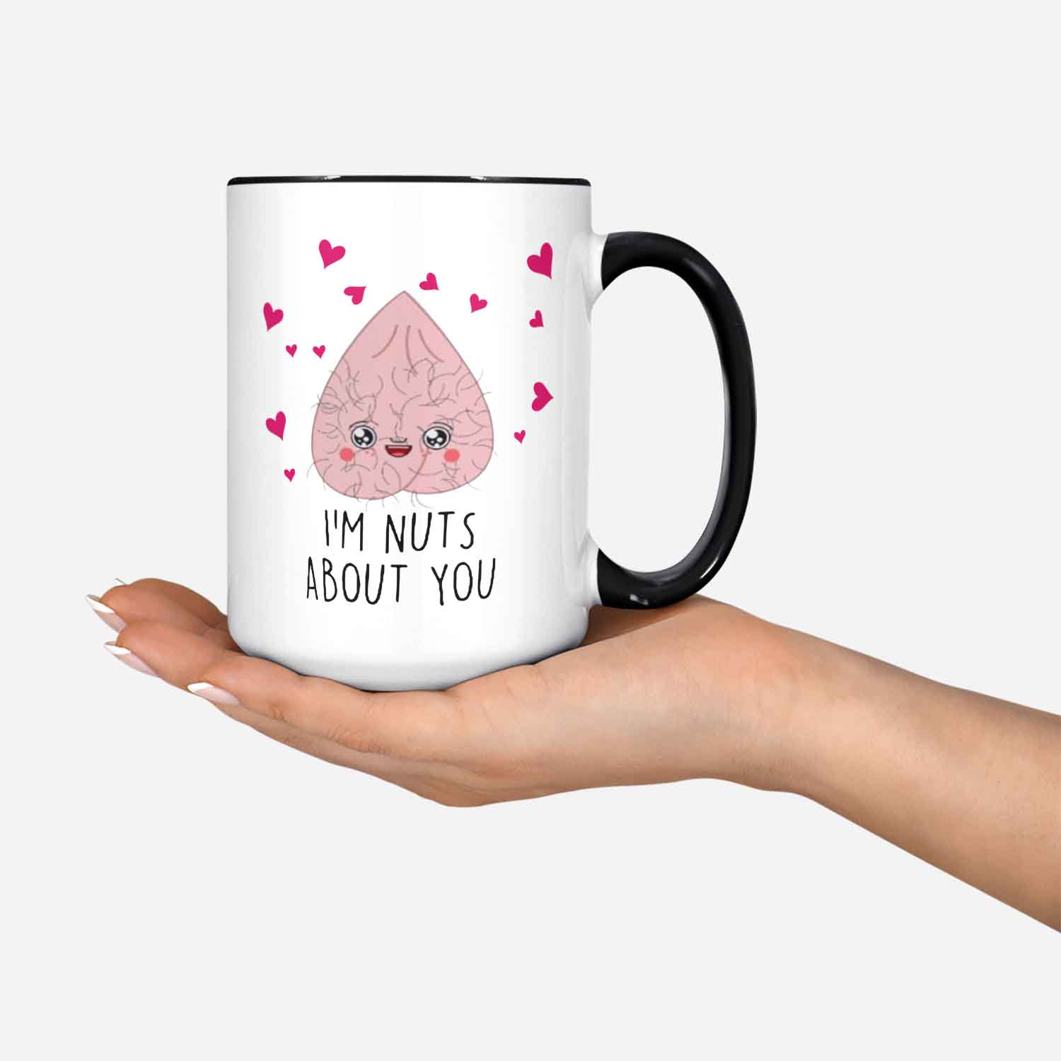 I'm Nuts About You Anniversary Coffee Cup For Men Funny Mug For Boyfriend Wife