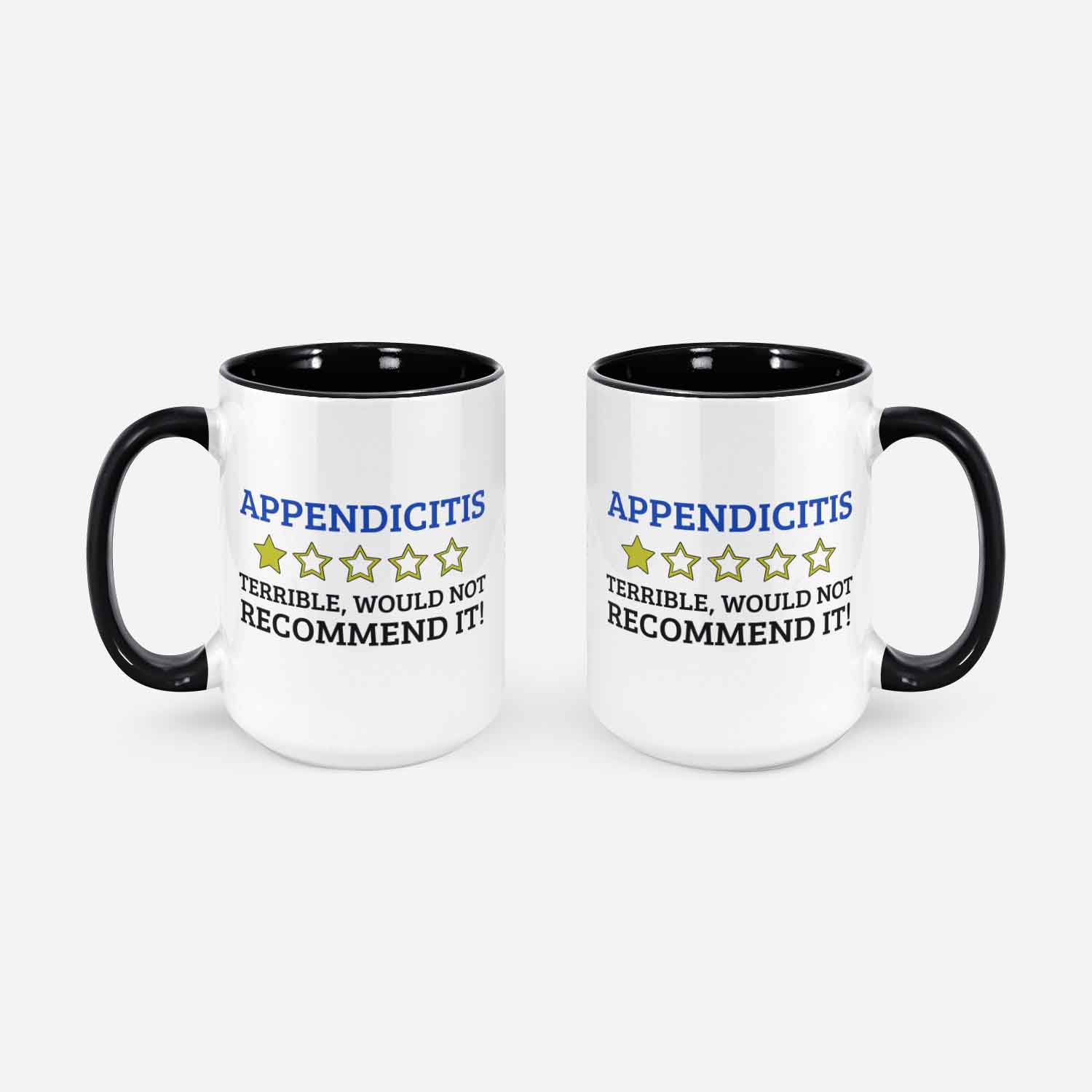 Funny Appendicitis Mug 11oz 330ml Swollen Appendix Mugs Gift Ideas Appendectomy Gift Ideas