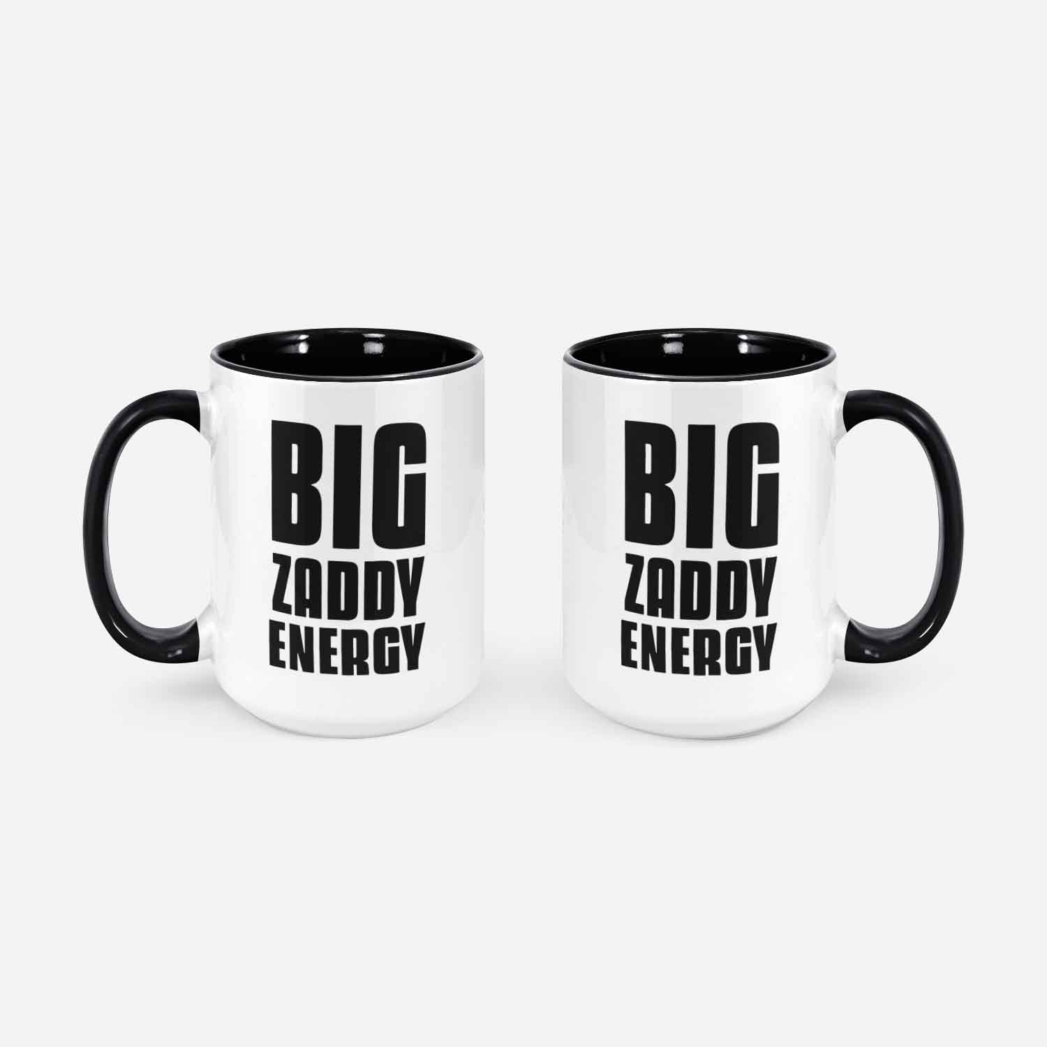 Big Zaddy Energy Funny Silver Fox Mug 11oz 330ml Daddy Gift Ideas