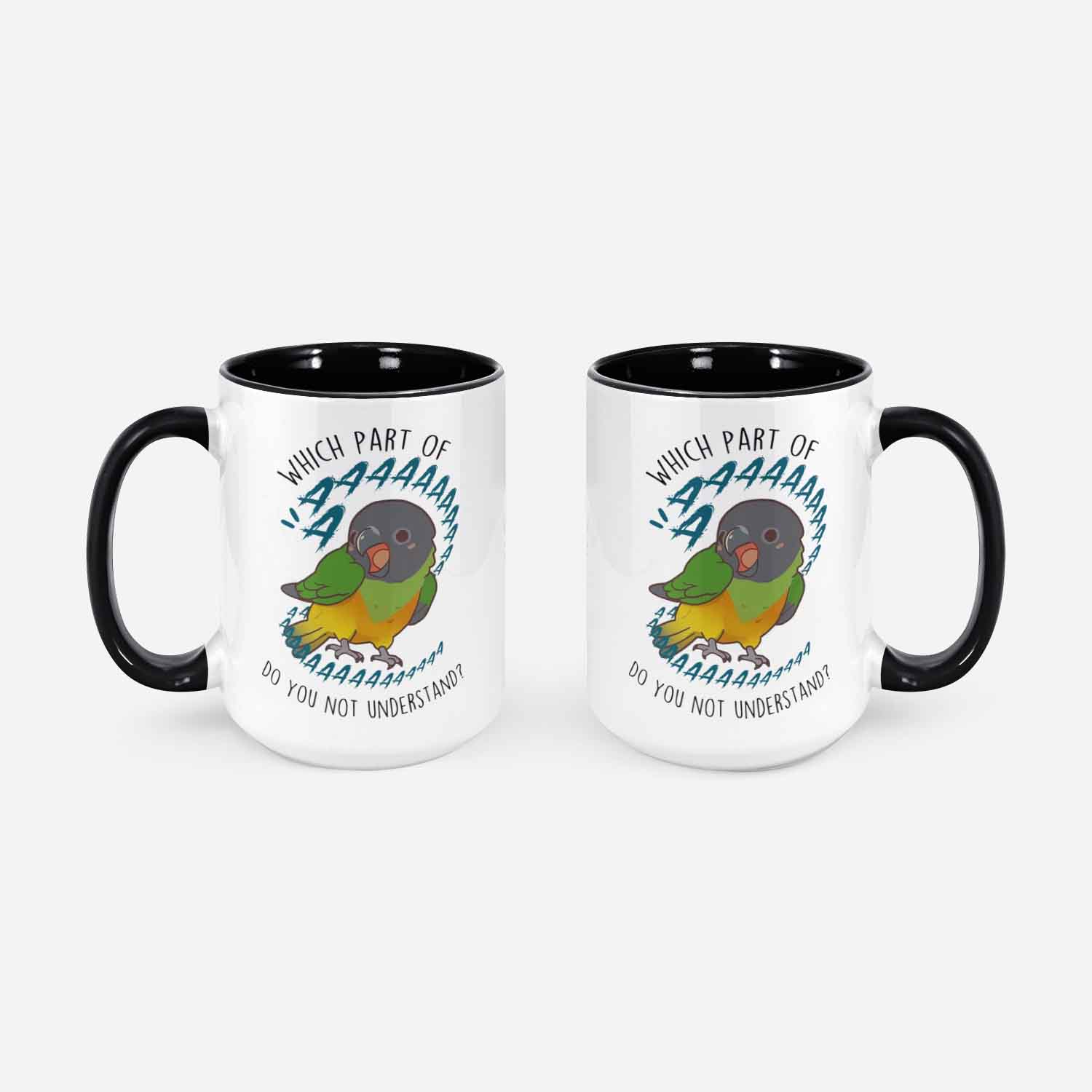 Senegal Parrot Coffee Mug Cute Pet Parrot Gift Bird Lover Funny Cup Gift Senegal