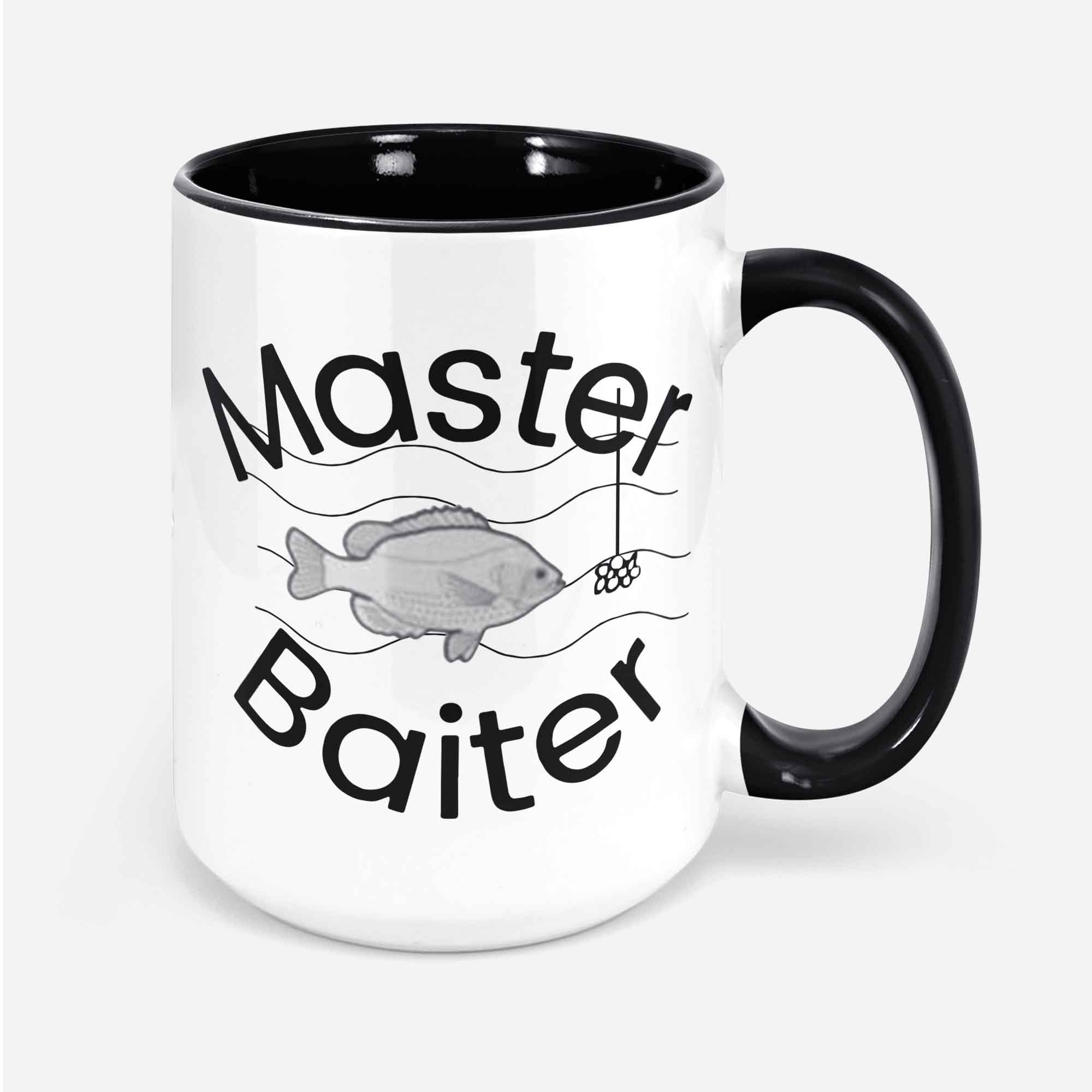 Funny Fishing Coffee Mug Master Baiter Novelty Gift Father's Day Gift Fly