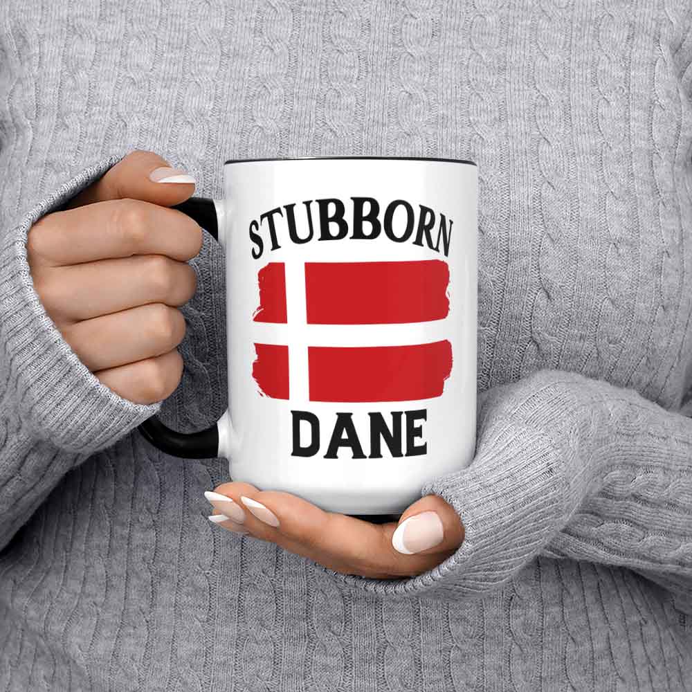 Stubborn Dane Coffee Mug Danish Mug Denmark Coffee Mug