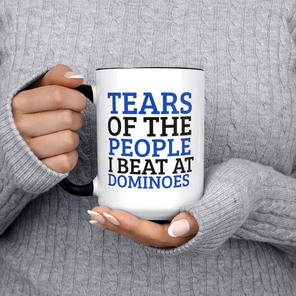 Tears Of The People I Beat At Dominos Mug 11oz 330ml Dominoes Gift Ideas