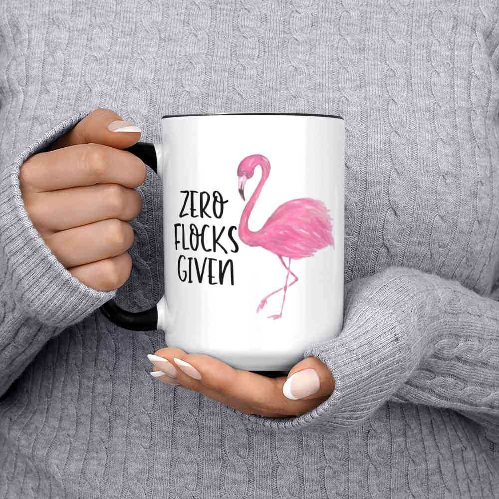 Flamingo Coffee Mug Pink Flamingo Mug Flamingo Cup Zero Flocks Given Flamingo