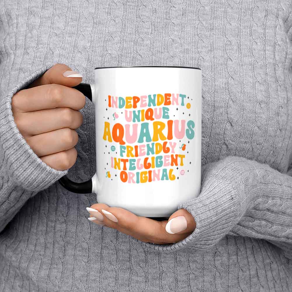 Aquarius Mug Aquarius Gift Personality Traits Aquarius Zodiac Birthday Gift For