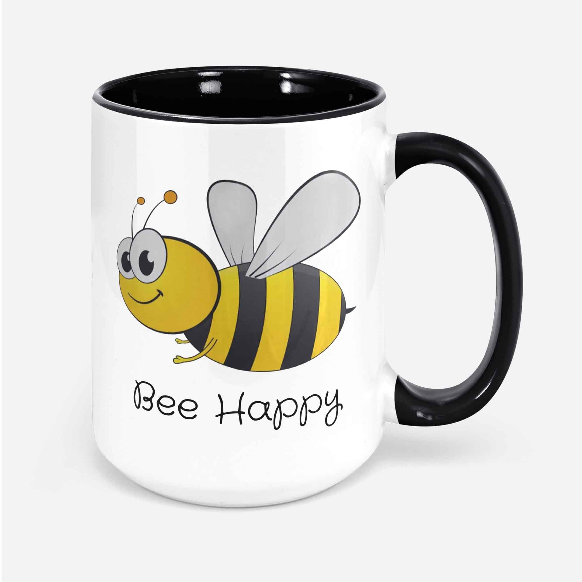 Bee Happy Be Happy Mug Happy Mug Christmas Gift Bumble Bee Coffee Mug Friendship