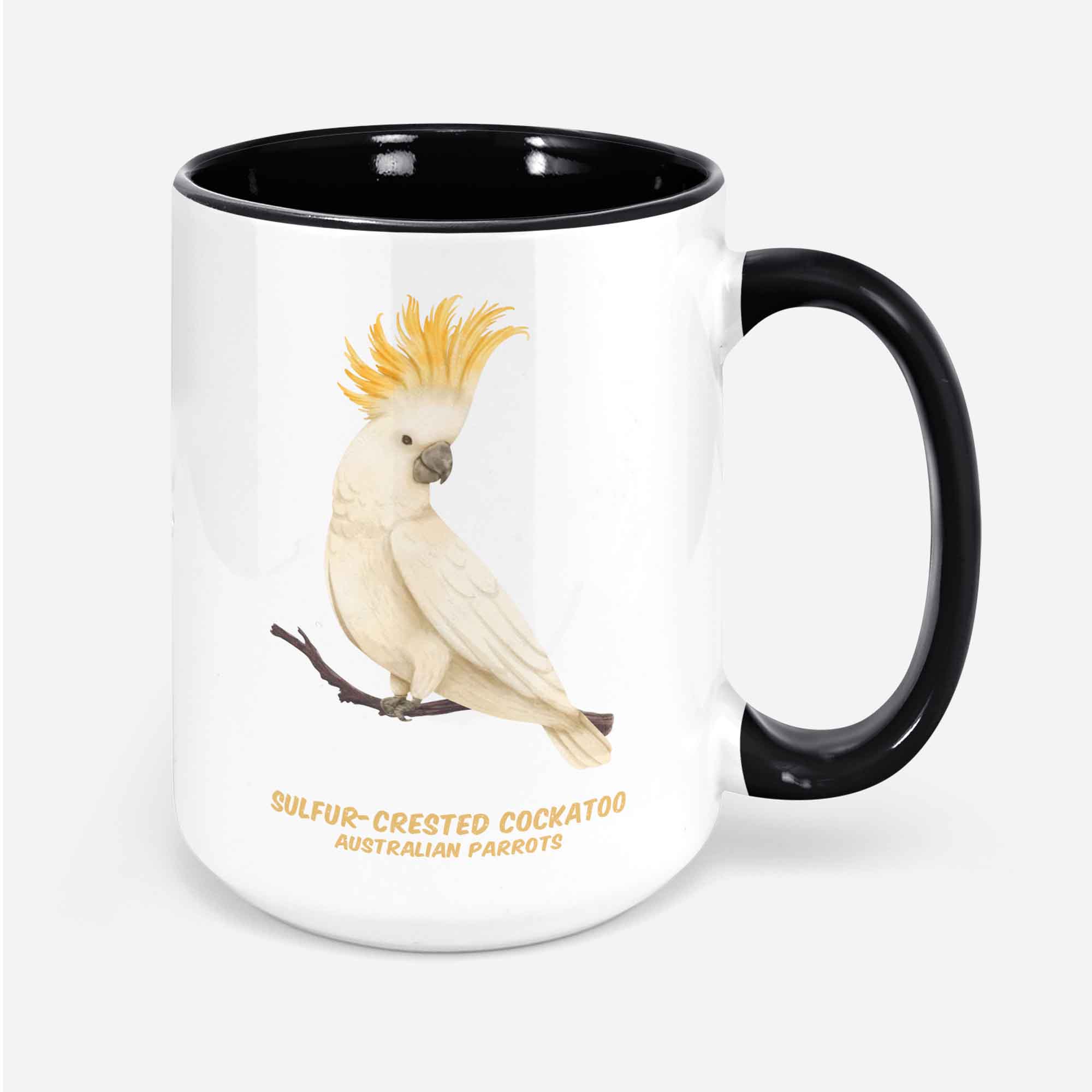 Sulfur Crested Cockatoo Ceramic Coffee Cup Bird Lover Gift Parrot Lover Coffee