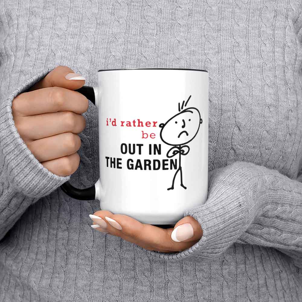 Garden Mug Big Mug I'd Rather Be Out In The Garden Man Mug Father Day Present