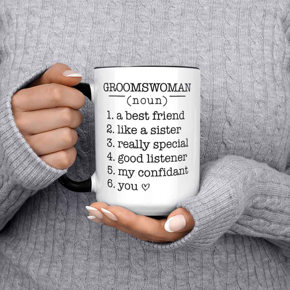 Groomswoman Mug Gift Will You Be My Groomswoman Mug Groomswoman Proposal Bridal