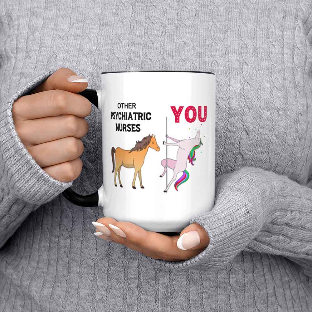 Best Psychiatric Nurse Gift Psych Nurse Unicorn Mug