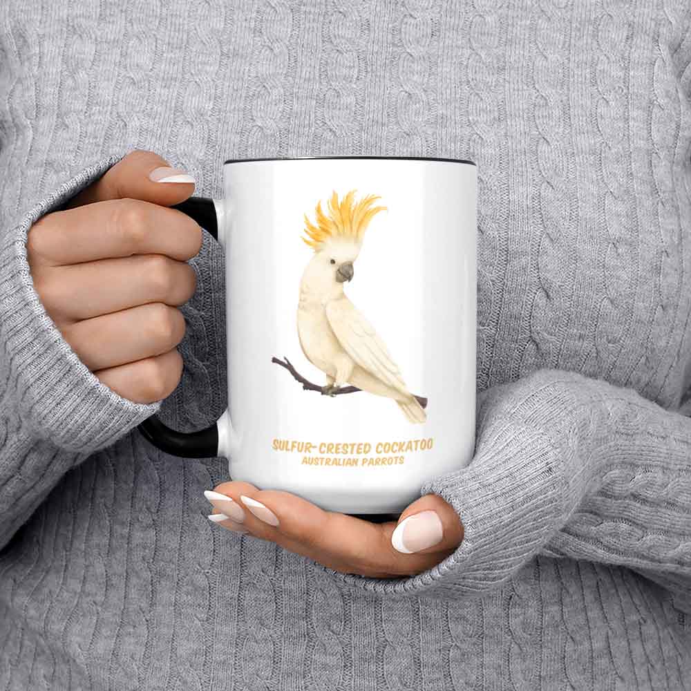 Sulfur Crested Cockatoo Ceramic Coffee Cup Bird Lover Gift Parrot Lover Coffee