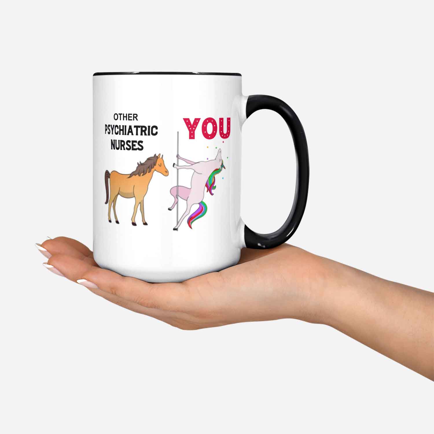 Best Psychiatric Nurse Gift Psych Nurse Unicorn Mug