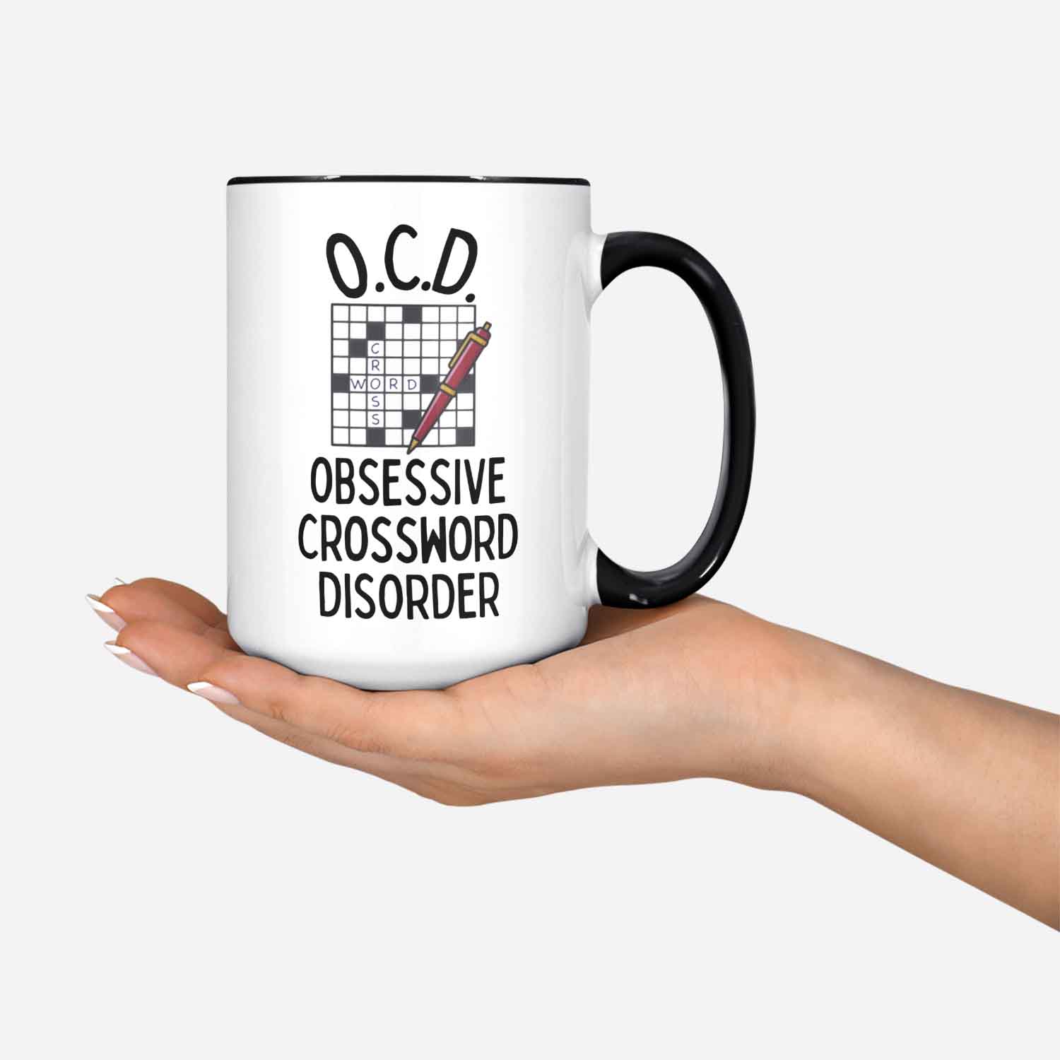 Crossword Gift Crossword Lover Mug Love Crosswords Coffee Cup Funny Ocd Gifts Crossword Addict Presentcrossword Mug Ocd Present