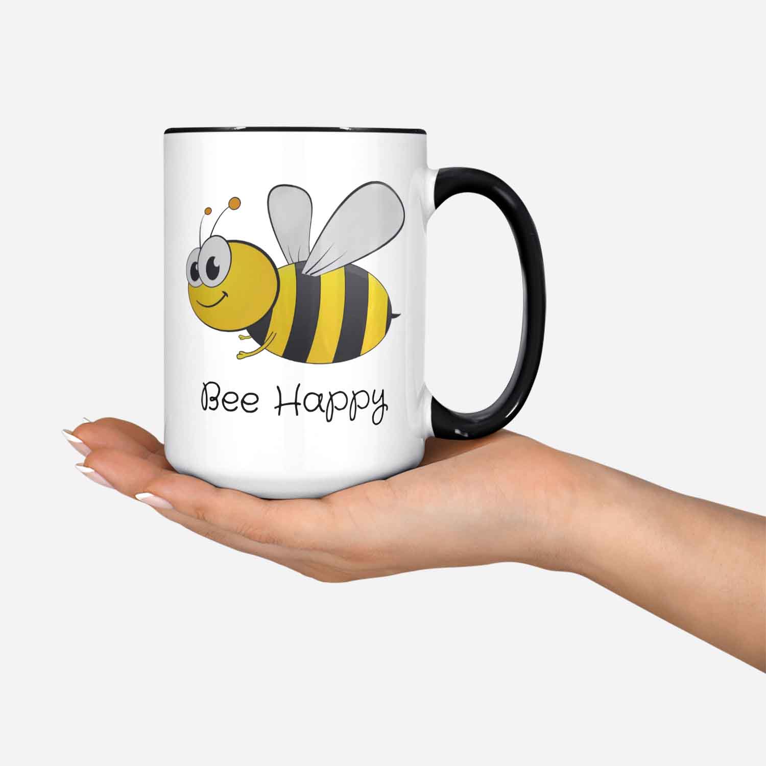 Bee Happy Be Happy Mug Happy Mug Christmas Gift Bumble Bee Coffee Mug Friendship