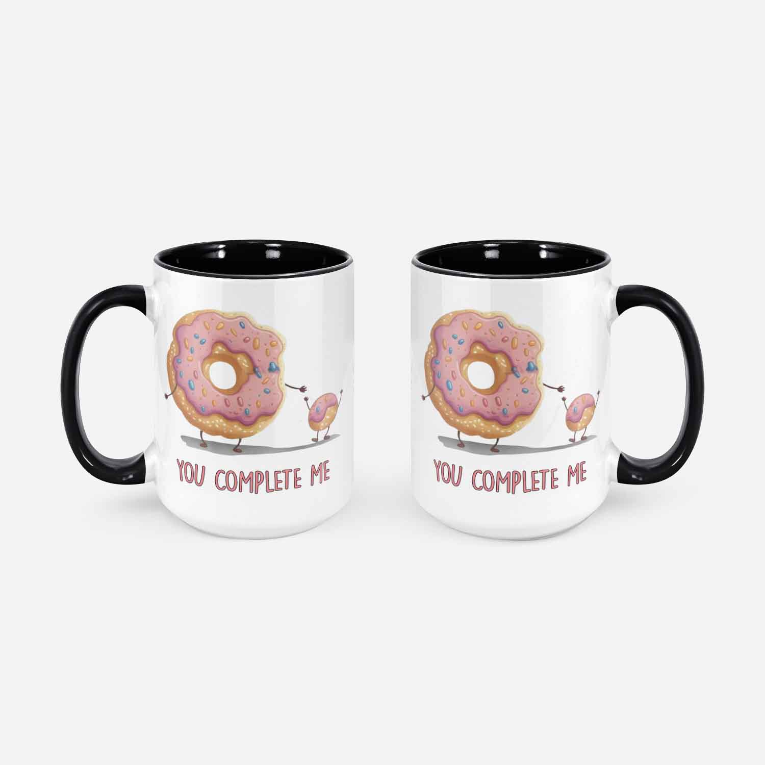 Donut Hole You Complete Me Mug Donut Valentines Coffee Cup Funny Cute Romantic Gifts Donut And Donut Hole Gift For Her Gift For Him