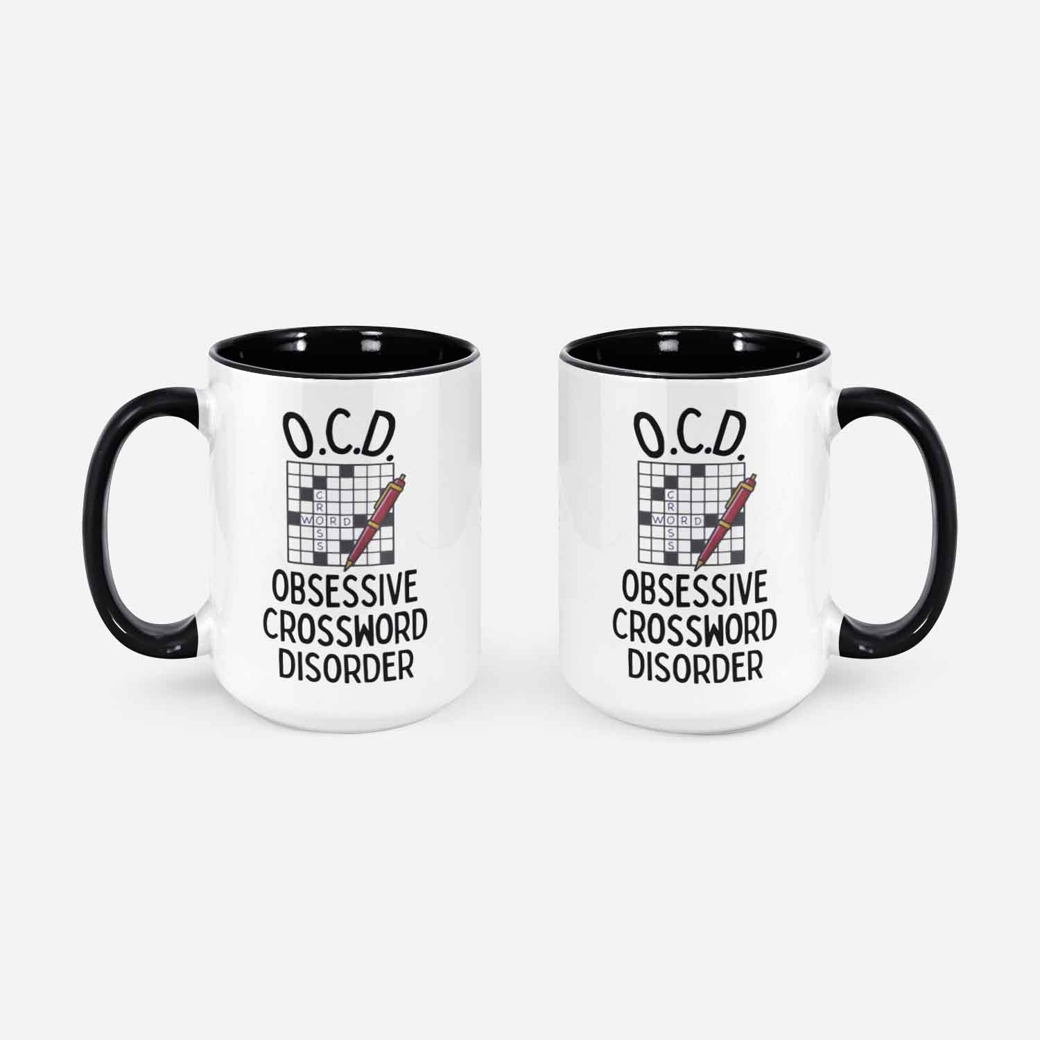 Crossword Gift Crossword Lover Mug Love Crosswords Coffee Cup Funny Ocd Gifts Crossword Addict Presentcrossword Mug Ocd Present