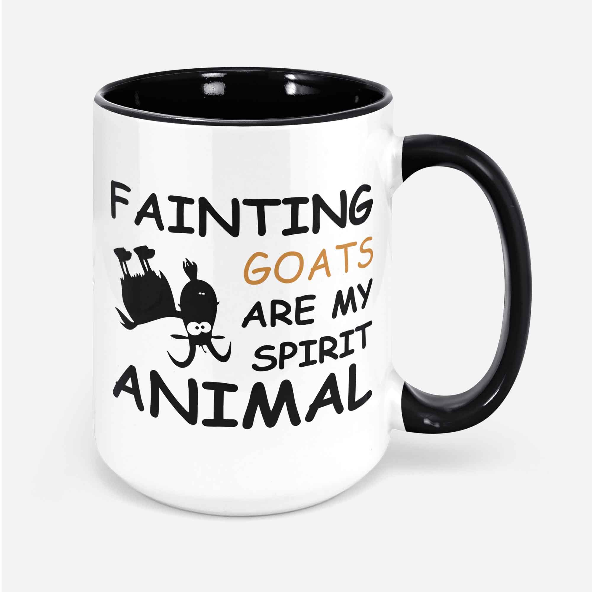 Fainting Goat Mug Fainting Goats Gifts Fainting Goats Are My Spirit Animal Funny Fainting Goat Cup Goat Lover Present Goat Farmer Farm