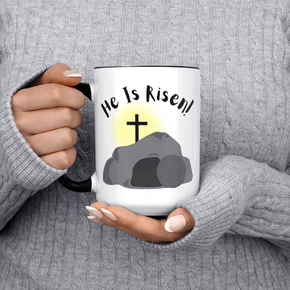 He Is Risen Mug Easter Sunday Matthew 28:6christianity Scripture Religious Bible