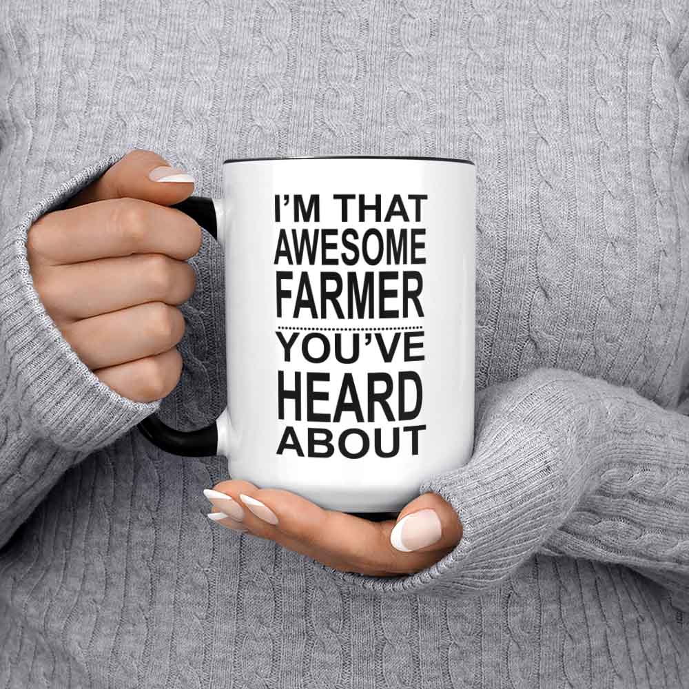 Farmer Mug Gift For Farmer Funny Farmer Coffee Cup I'm That Awesome Farmer Gifts For Farmers Farm Mug Dairy Farmer Gift Farmers Mugs