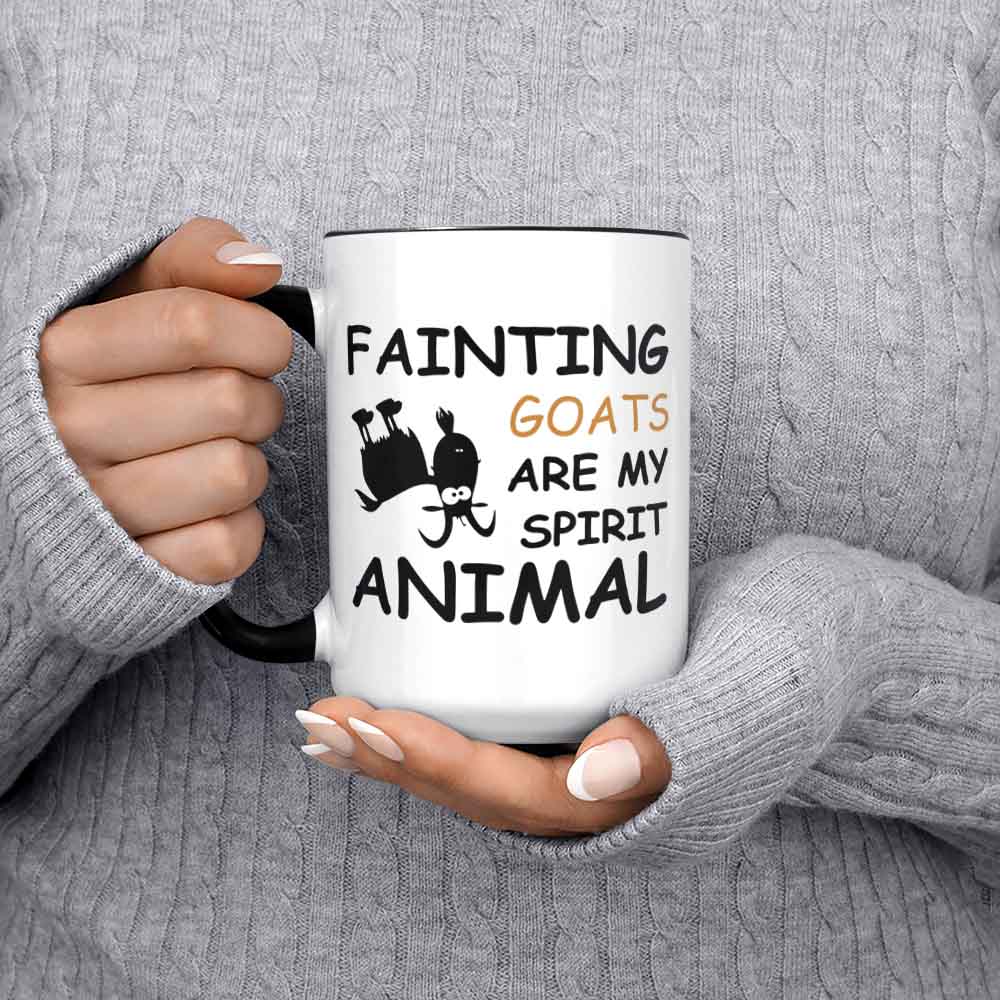 Fainting Goat Mug Fainting Goats Gifts Fainting Goats Are My Spirit Animal Funny Fainting Goat Cup Goat Lover Present Goat Farmer Farm