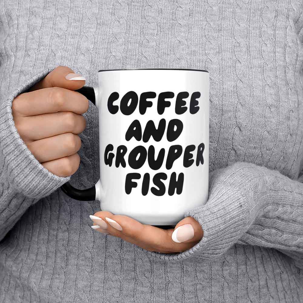 Grouper Fish Mug Funny Coffee Cup Birthday Gifts For Men And Women