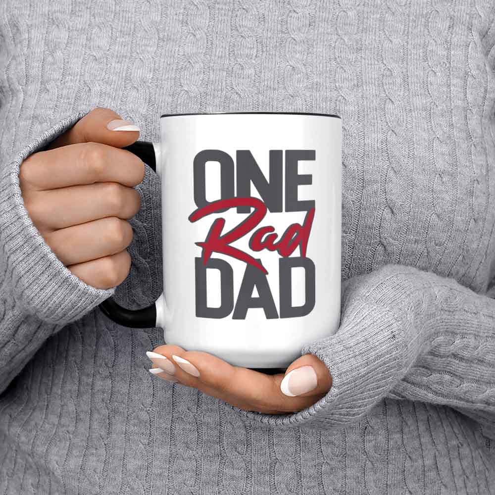 One Rad Dad Funny New Dad Gift Idea Coffee Mug Best First Fathers Day Birthday