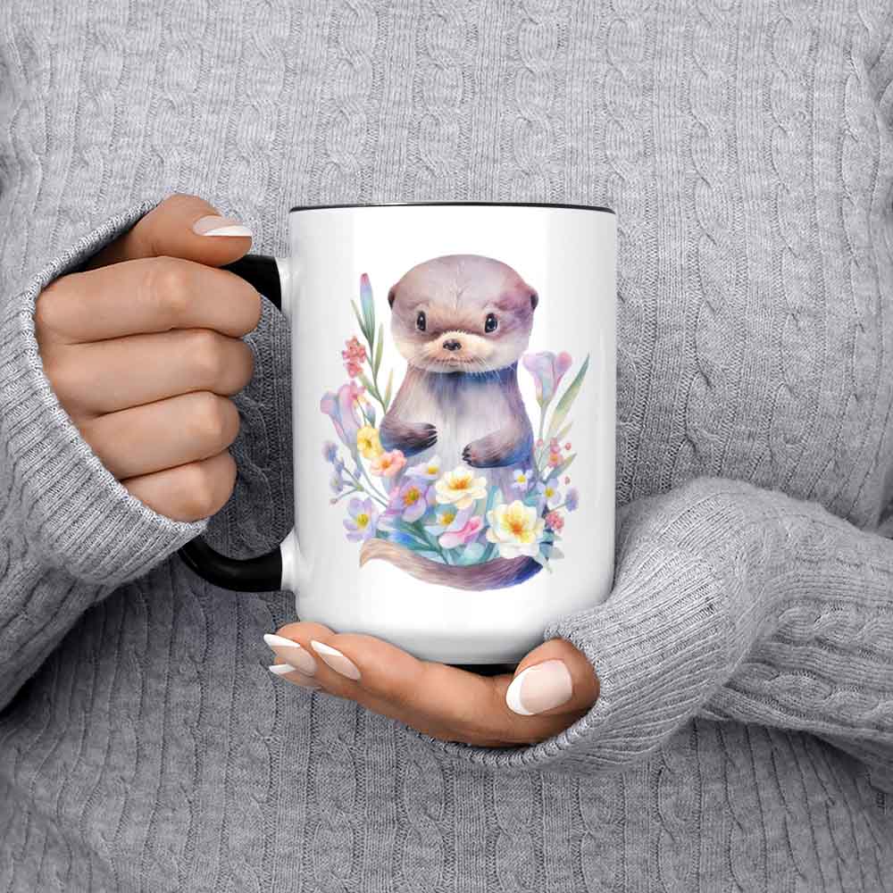 Otter Mug Sea Otter Mug Otter Coffee Mug Sea Otter Art Otter Lover Gift Sea