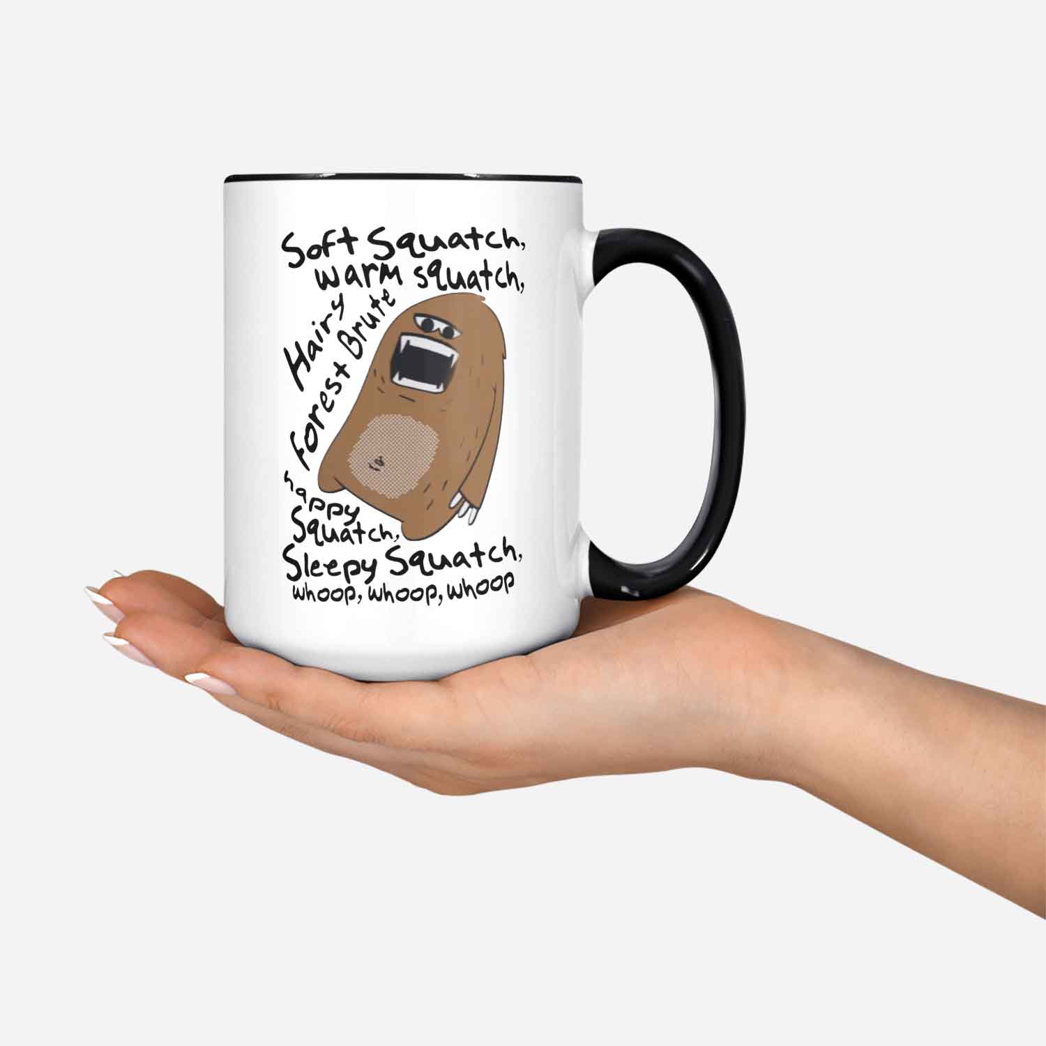 Sasquatch Mug Soft Squatch Warm Squatch Funny Bigfoot Missing Link Gift Coffee Cup Mug