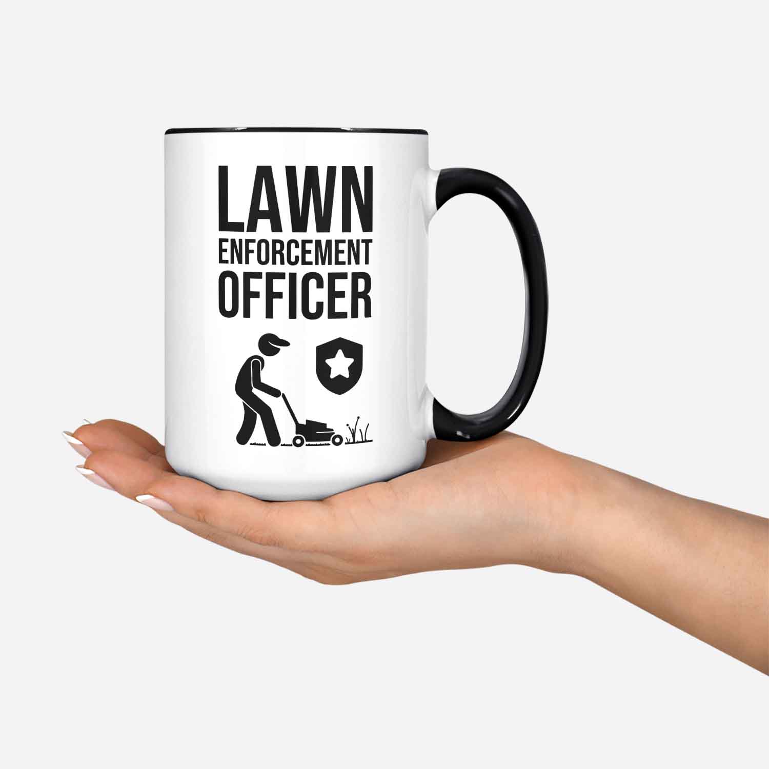 Lawn Enforcement Officer Mug Fathers Day Mug Dad Coffee Mug Husband Gift Daddy