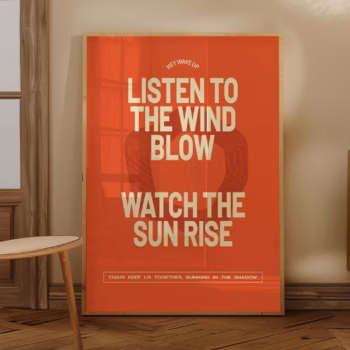 Fleetwood Mac Inspired Art Vintage 70s Art Fan Art Music Poster Trendy Red Poster Typography Poster Graphic Design Poster