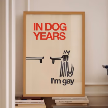 Gay Poster Im Gay Queer Art Indie Room Decor Preppy Room Decor Lesbian Art Funny Gay Art Wall Art Funny Wall Art
