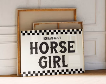 Horse Girl Wall Art Horse Lover Poster Cow Girl Poster Western Wall Art Horse Girl Poster Preppy Poster Cowgirl Print Horses