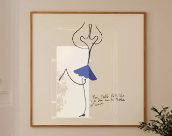 Joan Miros Romo Et Juliette Square Poster Avant Garde Square Art Square French Exhibition Poster Vintage Aesthetic Print