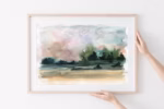 Landscape Art Print Neutral Landscape Print Wall Art Landscape Print Painting Print Abstract Art