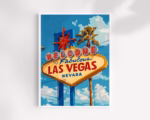 Las Vegas Travel Print Wall Art Las Vegas Wall Hanging Home Dcor Las Vegas Gift Art Lovers Nevada Art Lover Gift Las Vegas Wall Dcor
