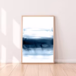 Navy Blue Wall Decor Wall Art Blue Art Print Navy Blue Abstract Watercolor Art Abstract Art Print Instant Navy Blue Art