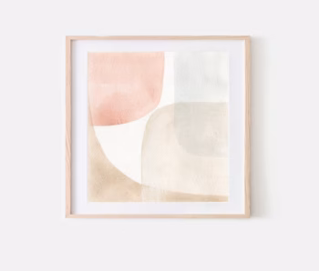 Neutral Wall Art Neutral Art Geometric Shapes Print Mid Century Art Neutral Instant Abstract Art